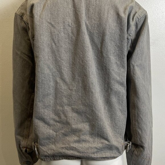 ARMANI JEANS BUCKLE DENIM FIELD JACKET - Picture 11 of 16